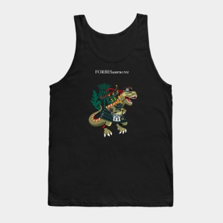 Clanosaurus Rex FORBESsaurus rex Plaid Forbes Scotland Ireland Family Tartan Tank Top